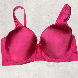 36DDD Angelina Womens Wine Red Underwire Padded Back Closure Full Coverage Bra